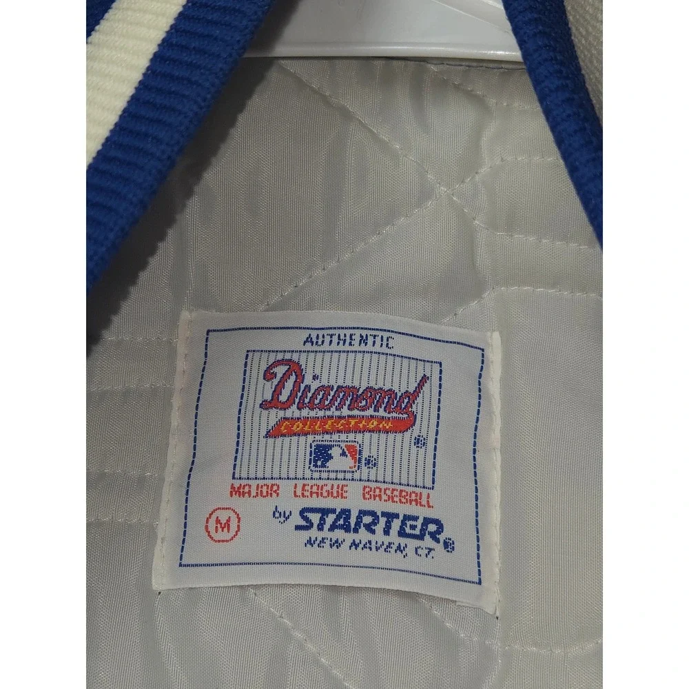 Starter Vintage Kansas City Royals Satin Baseball Jacket Men's Medium Blue White